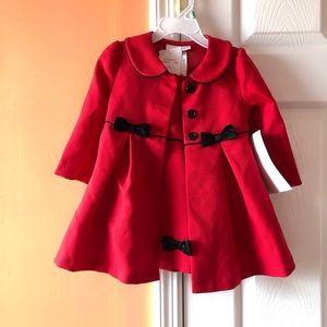 2 Piece Bonnie Baby dress and jacket